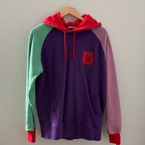 Teddy Fresh color block hoodie